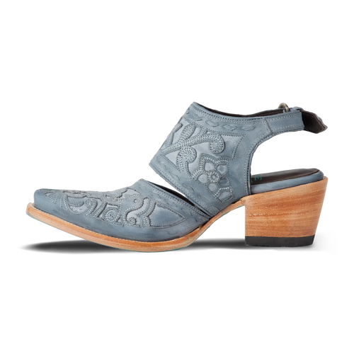 Lane Robin Slingback Mule — Washed Denim