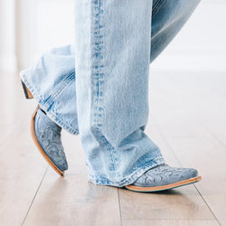 Lane Robin Slingback Mule — Washed Denim