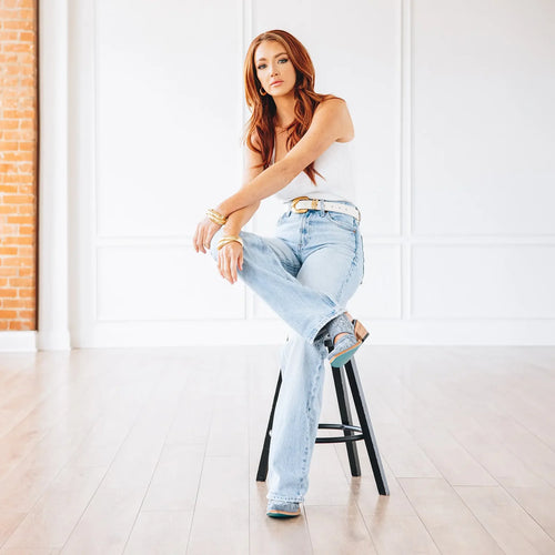 Lane Robin Slingback Mule — Washed Denim
