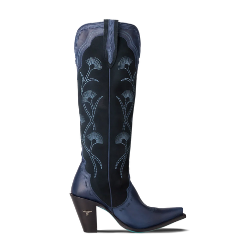 Lane Tessa Knee High Boot — Navy Suede
