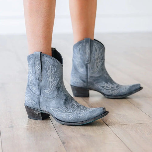 Lane Lexington Bootie - Washed Denim
