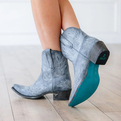 Lane Lexington Bootie - Washed Denim