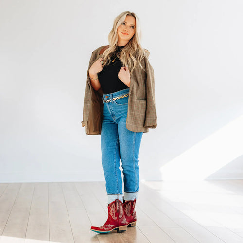 Lane Lexington Bootie - Smoldering Ruby