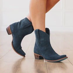 Lane Emma Jane Bootie — Navy Suede