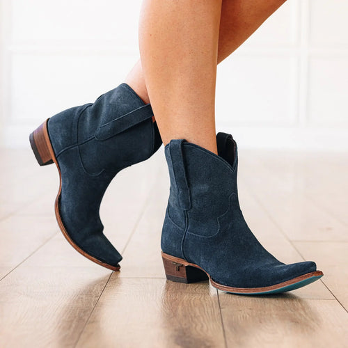 Lane Emma Jane Bootie — Navy Suede