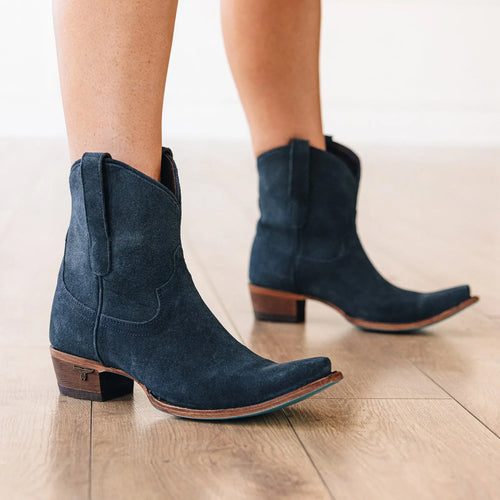 Lane Emma Jane Bootie — Navy Suede