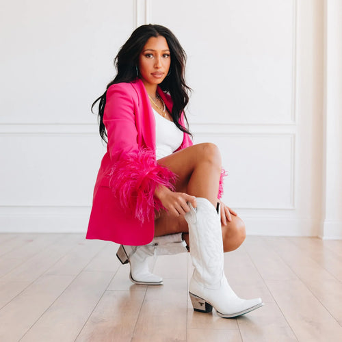 Lane Smokeshow Boot — Matte White