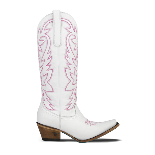 Lane Smokeshow Boot — Matte White and Neon Pink