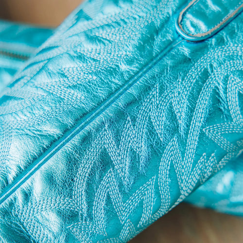 Lane Smokeshow Boot — Turquoise Metallic