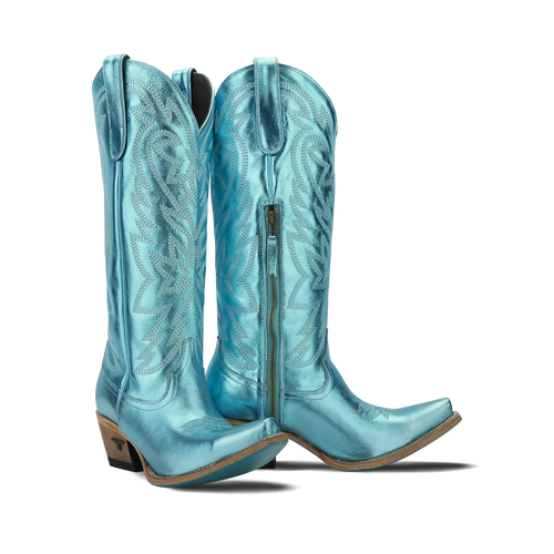 Lane Smokeshow Boot — Turquoise Metallic