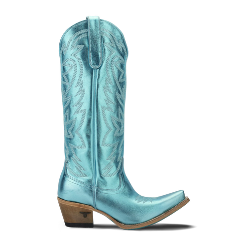 Lane Smokeshow Boot — Turquoise Metallic