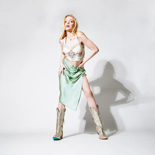 Lane Smokeshow Boot — Champagne Metallic
