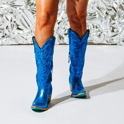 Lane Smokeshow Boot — Cobalt Metallic