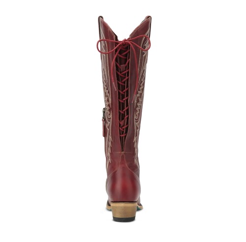 Lane Monica Knee High Corset - Smoldering Ruby