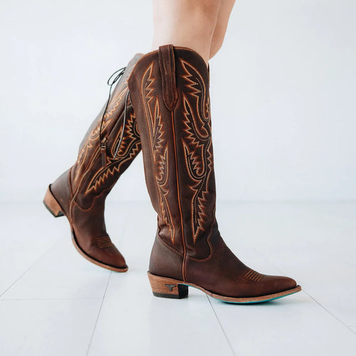 Lane Monica Knee High Corset — Cognac