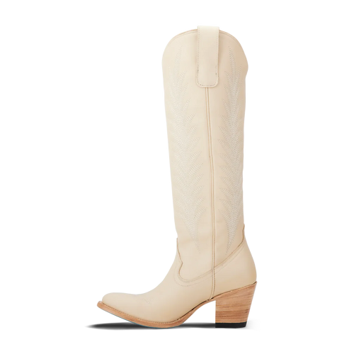 Lane Jentry Knee High Boot - Pale Ivory