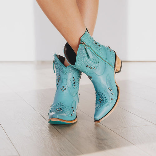 Lane Cossette Bootie Turquoise Blaze