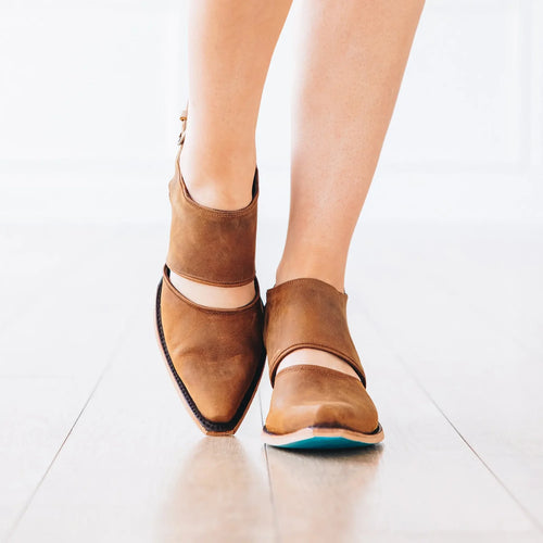 Lane Plain Jane Slingback Mule — Burnt Caramel