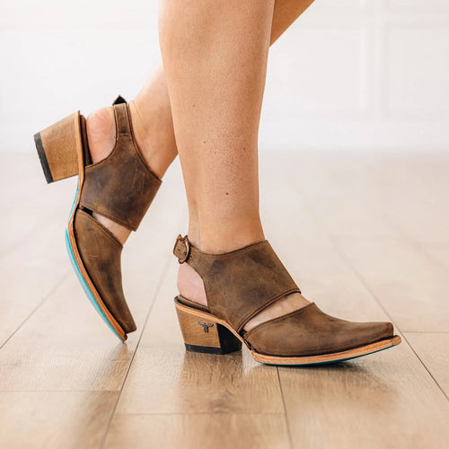 Lane Plain Jane Slingback Mule — Burnt Caramel