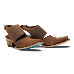 Lane Plain Jane Slingback Mule — Burnt Caramel