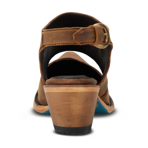 Lane Plain Jane Slingback Mule — Burnt Caramel