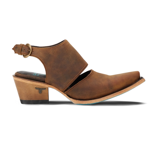 Lane Plain Jane Slingback Mule — Burnt Caramel