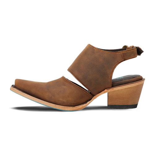 Lane Plain Jane Slingback Mule — Burnt Caramel