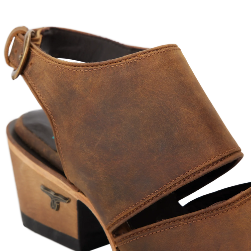 Lane Plain Jane Slingback Mule — Burnt Caramel