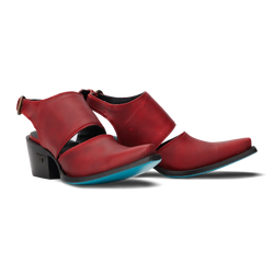 Lane Plain Jane Slingback Mule — Smoldering Ruby