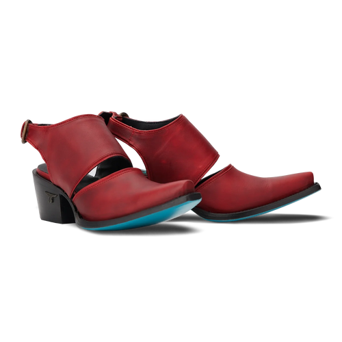 Lane Plain Jane Slingback Mule — Smoldering Ruby