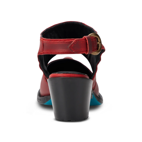 Lane Plain Jane Slingback Mule — Smoldering Ruby