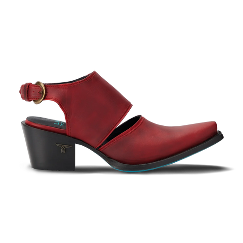 Lane Plain Jane Slingback Mule — Smoldering Ruby