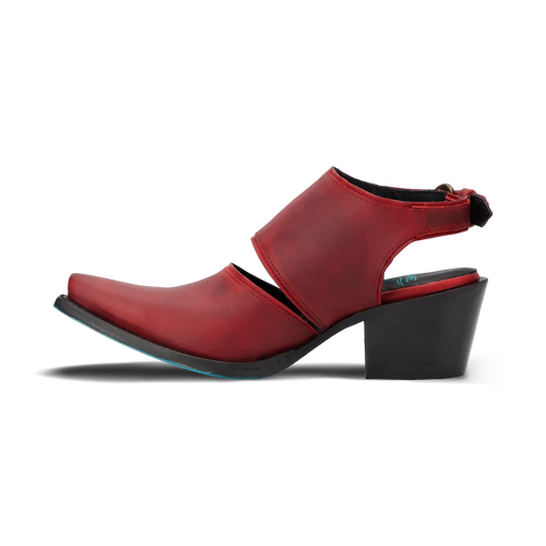 Lane Plain Jane Slingback Mule — Smoldering Ruby