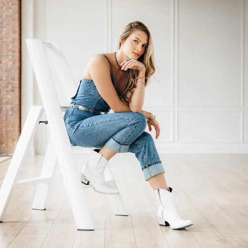 Lane Smokeshow Bootie — Matte White