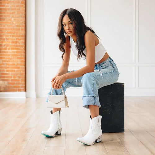 Lane Smokeshow Bootie — Matte White