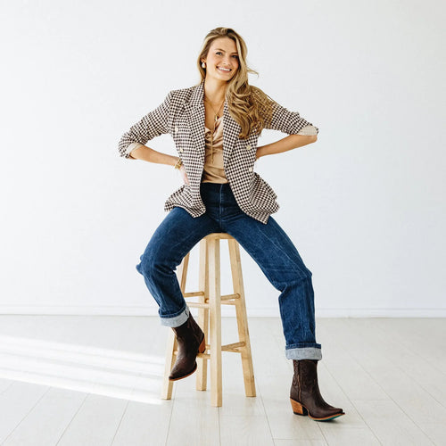 Lane Smokeshow Bootie — Cognac