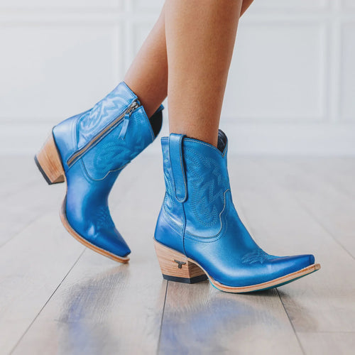 Lane Smokeshow Bootie — Cobalt Metallic