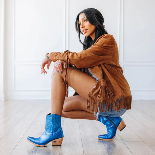 Lane Smokeshow Bootie — Cobalt Metallic
