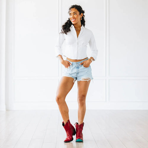 Lane Smokeshow Bootie — Smoldering Ruby