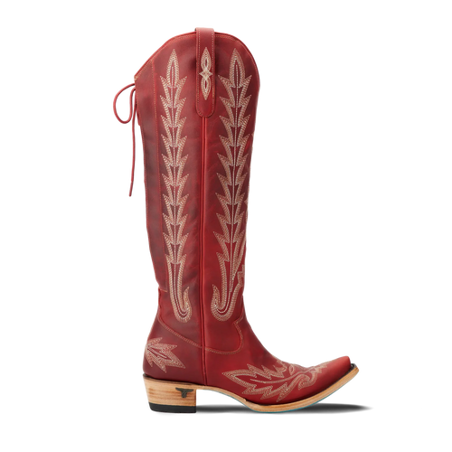 Lane Lexington Knee High Corset - Smoldering Ruby