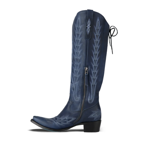 Lane Lexington Knee High Corset - Midnight Navy