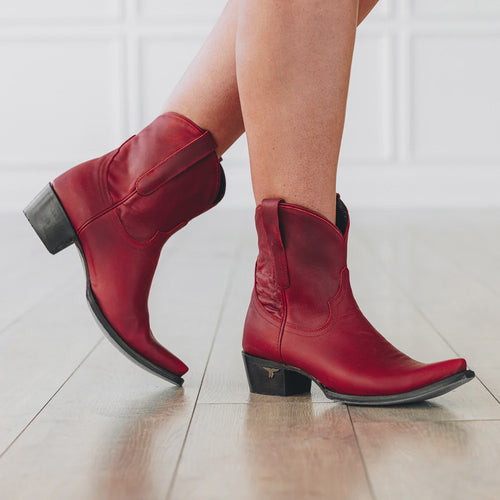 Lane Emma Jane Bootie — Smoldering Ruby