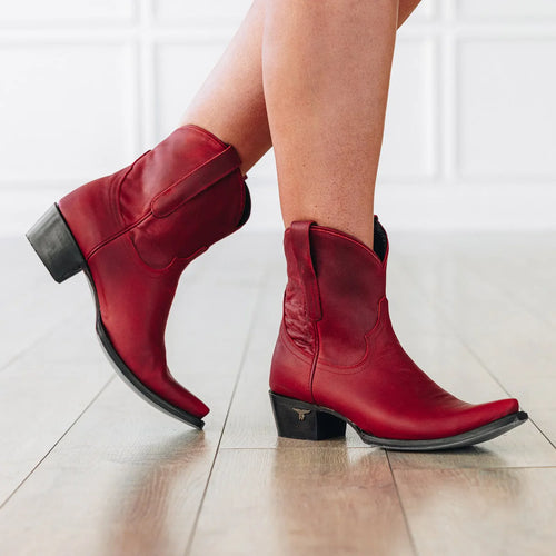 Lane Emma Jane Bootie — Smoldering Ruby