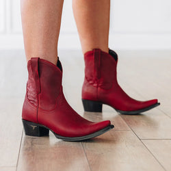 Lane Emma Jane Bootie — Smoldering Ruby