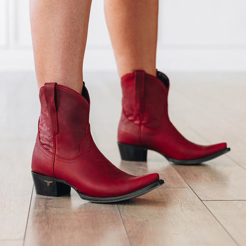 Lane Emma Jane Bootie — Smoldering Ruby