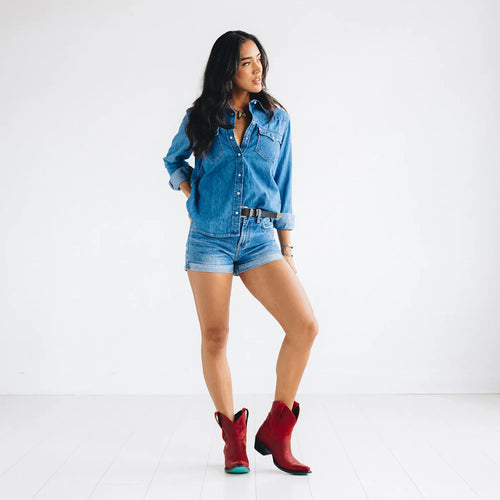Lane Emma Jane Bootie — Smoldering Ruby