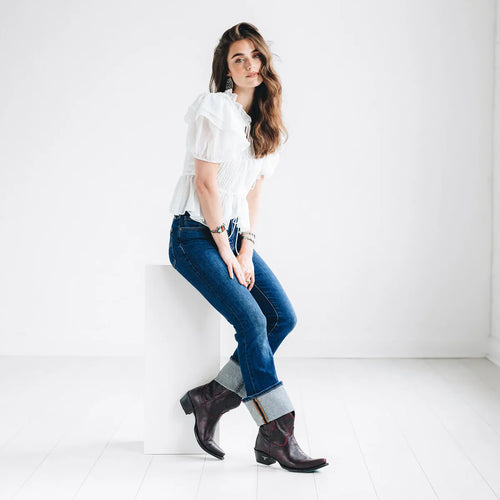 Lane Emma Jane Bootie — Black Cherry