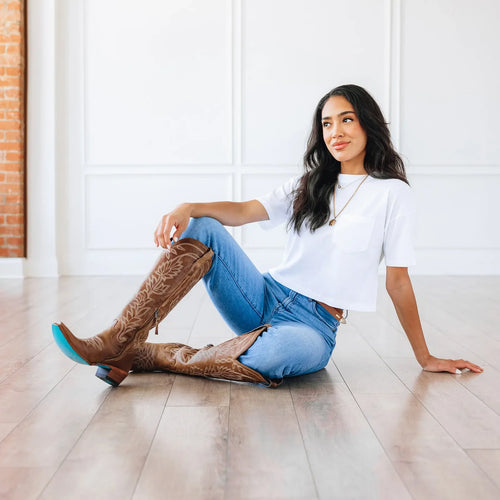 Lane Sandaga Knee High — Desert Clay