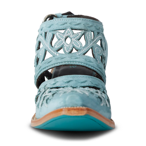 Lane Robin Cut Out Slingback Mule — Powder Blue