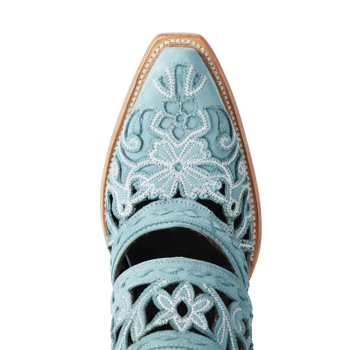 Lane Robin Cut Out Slingback Mule — Powder Blue
